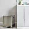 Dunelm Stainless Steel 40L Curve Recycling Bin
