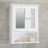 Lloyd Pascal Palermo Cane White Wall Mirror Cabinet