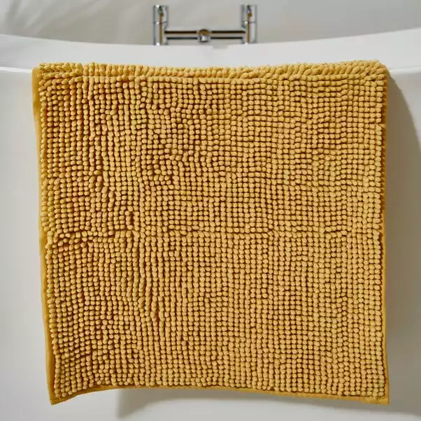 Dunelm Ochre Mini Bobble Bath Mat 1 Dunelm Ochre Mini Bobble Bath Mat
