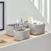 Dunelm Set Of 3 Paper Rope Grey Storage Baskets