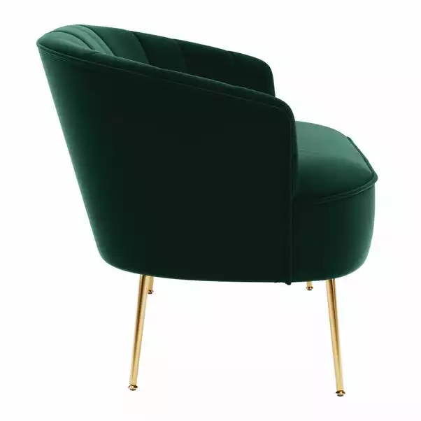 Dunelm Matilda Velvet Two Seater Sofa 4 Dunelm Matilda Velvet Two Seater Sofa - Image 4