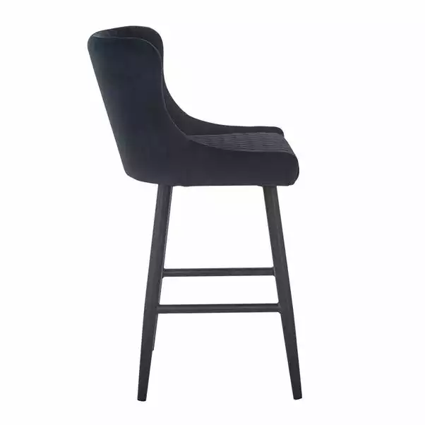 Dunelm Montreal Velvet Bar Stool 3 Dunelm Montreal Velvet Bar Stool - Image 3