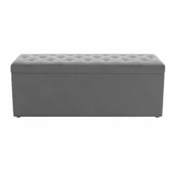 Dunelm Oswald Velvet Buttoned Ottoman Bench -Dunelm Sales Store 30726584 alt02