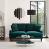 Dunelm Beatrice Matte Velvet 3 Seater Sofa