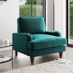 Dunelm Beatrice Matte Velvet Armchair
