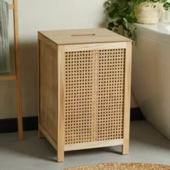 Dunelm French Cane Laundry Hamper