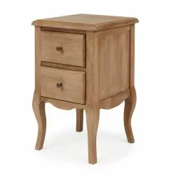 Dunelm Giselle 2 Drawer Bedside Table, Mango Wood -Dunelm Sales Store 30727655 alt02