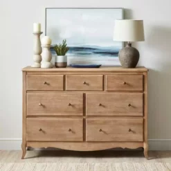 Dunelm Giselle 7 Drawer Chest, Mango Wood