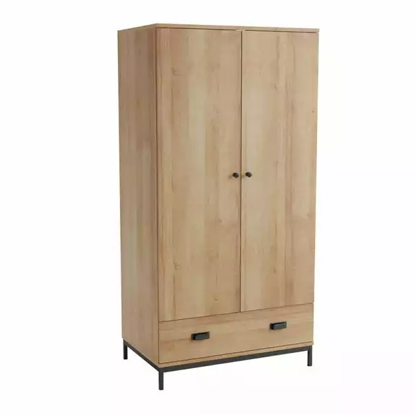 Dunelm Fulton Double 1 Drawer Wardrobe 3 Dunelm Fulton Double 1 Drawer Wardrobe - Image 3