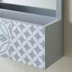 Dunelm Purity Geo Tile Grey Bathroom Mirror -Dunelm Sales Store 30729415 alt03