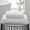 Dunelm Mandalay White 100% Cotton Towel