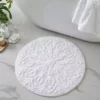 Dunelm Mandalay White 100% Recycled Cotton Bath Mat