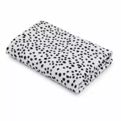 Dunelm Dottie Black 100% Cotton Hand Towel