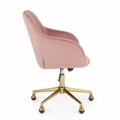 Dunelm Connie Pleated Velvet Office Chair -Dunelm Sales Store 30730173 alt02