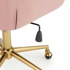 Dunelm Connie Pleated Velvet Office Chair -Dunelm Sales Store 30730173 alt04