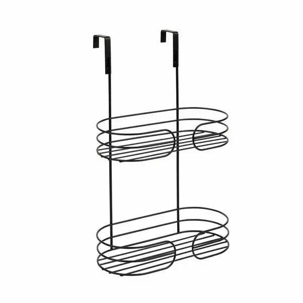 Dunelm Bathroom Basics Two Tier Over Door Caddy 2 Dunelm Bathroom Basics Two Tier Over Door Caddy - Image 2