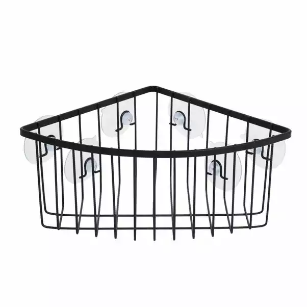 Dunelm Aquarack Black Deep Corner Basket 2 Dunelm Aquarack Black Deep Corner Basket - Image 2