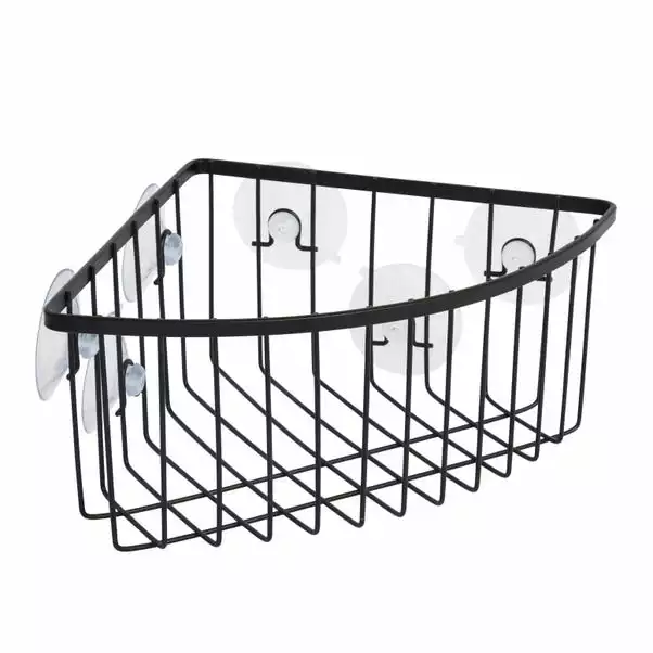 Dunelm Aquarack Black Deep Corner Basket 3 Dunelm Aquarack Black Deep Corner Basket - Image 3