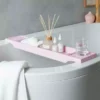 Blush Bamboo Bath Rack