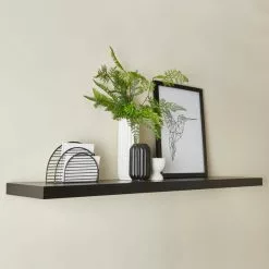 Dunelm Black Floating Shelf