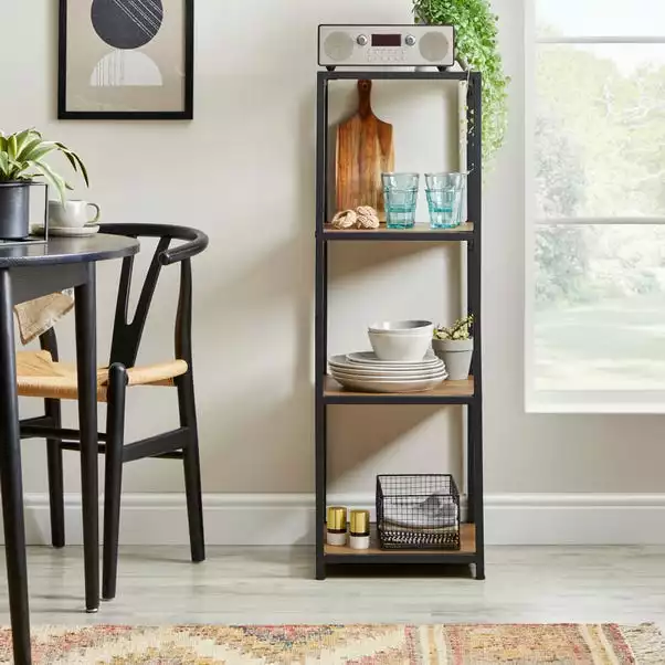 Dunelm Modular 4 Shelf Black Frame Component 2 Dunelm Modular 4 Shelf Black Frame Component - Image 2