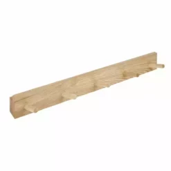 The Edited Life 5 Ash Wood Hooks -Dunelm Sales Store 30733576 alt02