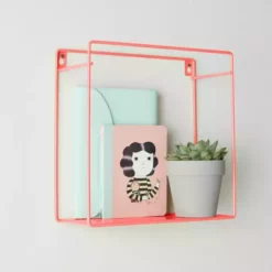 Dunelm Square Shelf Unicorn Pink