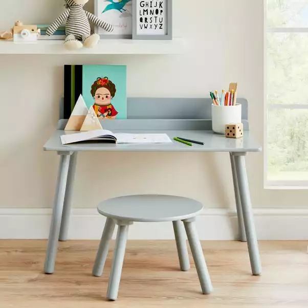 Dunelm Kid's Desk And Stool Set 1 Dunelm Kid's Desk And Stool Set