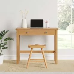Dunelm Bromley Slim Line Desk Oak -Dunelm Sales Store 30734344 alt02