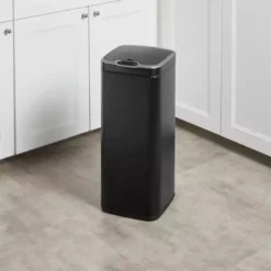 Dunelm 30L Black Square Sensor Bin