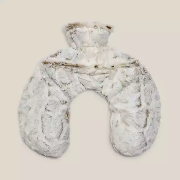 Dunelm Snow Leopard Neck Hot Water Bottle 3 Dunelm Snow Leopard Neck Hot Water Bottle - Image 3