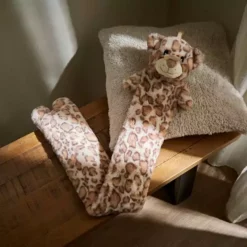 Dunelm Lola Snow Leopard Character Long Hot Water Bottle