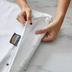 White Dorma Memory Foam Bath Rug -Dunelm Sales Store 30738599 alt02