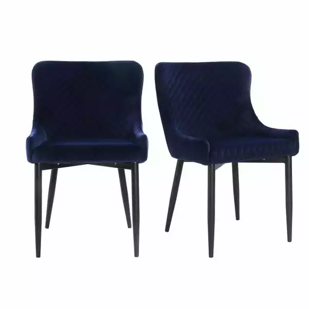 Dunelm Montreal Set Of 2 Velvet Dining Chairs 1 Dunelm Montreal Set Of 2 Velvet Dining Chairs