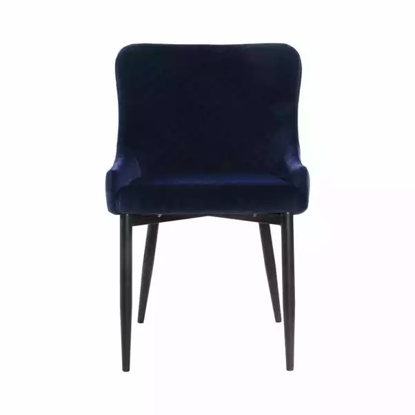 Dunelm Montreal Set Of 2 Velvet Dining Chairs 2 Dunelm Montreal Set Of 2 Velvet Dining Chairs - Image 2