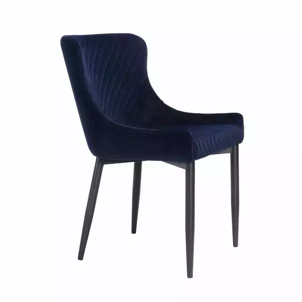 Dunelm Montreal Set Of 2 Velvet Dining Chairs 4 Dunelm Montreal Set Of 2 Velvet Dining Chairs - Image 4