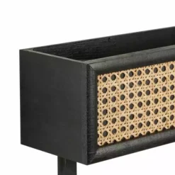 Dunelm French Cane Black Towel Rail Shelf -Dunelm Sales Store 30747341 alt03