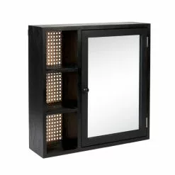 Dunelm French Cane Black Mirror Cabinet -Dunelm Sales Store 30747349 alt02