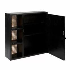 Dunelm French Cane Black Mirror Cabinet -Dunelm Sales Store 30747349 alt04