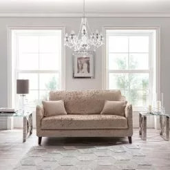 Dunelm Crushed Velvet Two Seater Sofa Cover