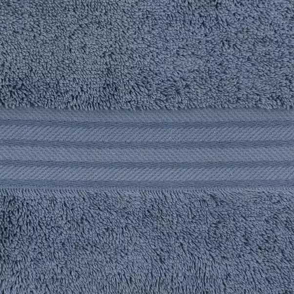 Dunelm Folkstone Blue Egyptian Cotton Towel 4 Dunelm Folkstone Blue Egyptian Cotton Towel - Image 4