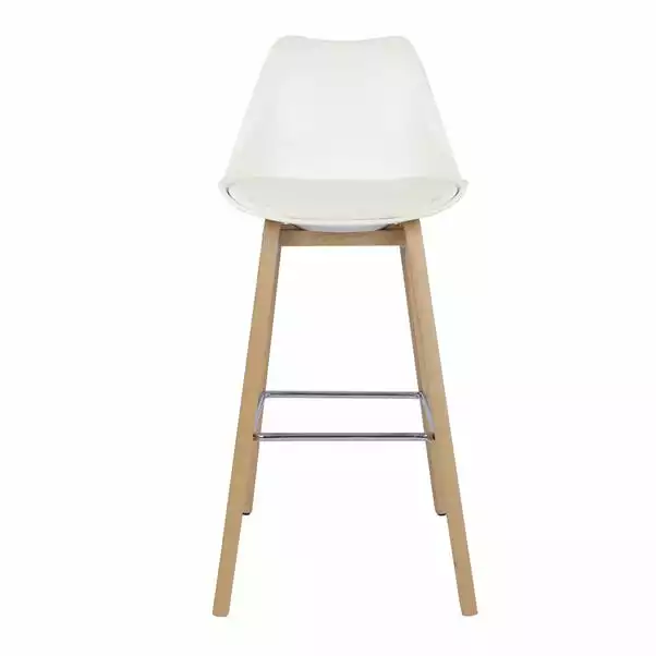 Dunelm Erik Bar Stool With White Back 2 Dunelm Erik Bar Stool With White Back - Image 2