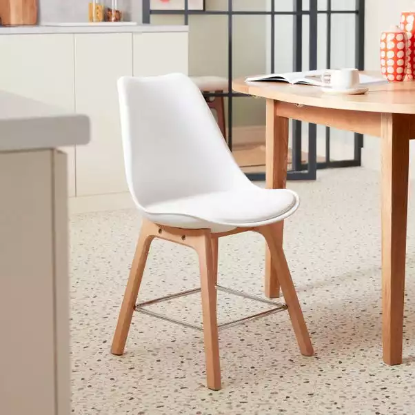 Dunelm Erik White Dining Chair 1 Dunelm Erik White Dining Chair