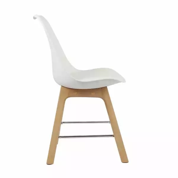Dunelm Erik White Dining Chair 5 Dunelm Erik White Dining Chair - Image 5