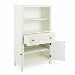Dunelm Samira Tall 2 Door & 1 Drawer Chest, White -Dunelm Sales Store 30748013 alt02