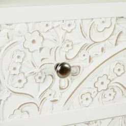 Dunelm Samira Tall 2 Door & 1 Drawer Chest, White -Dunelm Sales Store 30748013 alt05