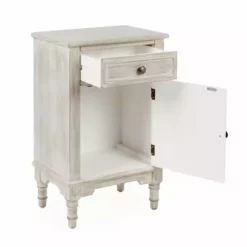Dunelm Lucille 1 Drawer & 1 Door Bedside Table, White Wash -Dunelm Sales Store 30748018 alt04