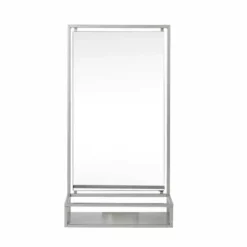 Dunelm London Brushed Chrome Effect Wall Mirror, 34x64cm -Dunelm Sales Store 30748115 alt02