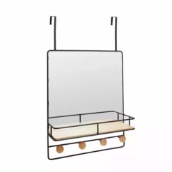 Dunelm Black Overdoor Mirror, 55x44cm -Dunelm Sales Store 30748116 alt02