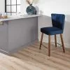 Dunelm Isla Velvet Bar Stool